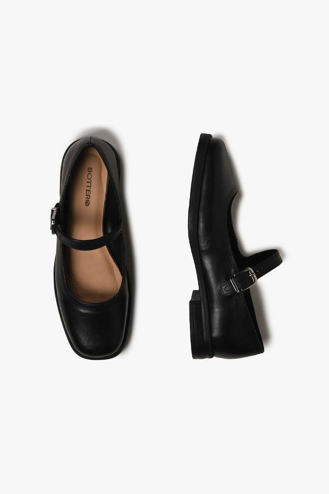 Sapato Feminino De Boneca Bottero Raven Preto 3