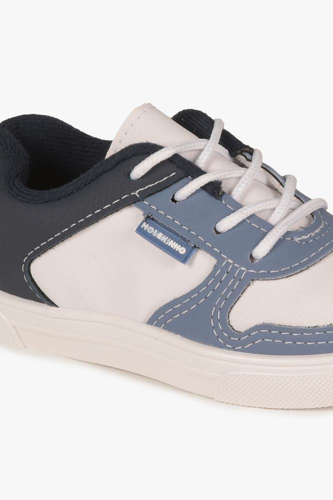 Tênis Infantil Molekinho Mig Branco/Azul 2