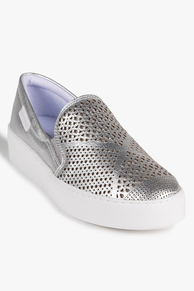 Tênis Feminino Slip On Bottero Gisely Prata 4