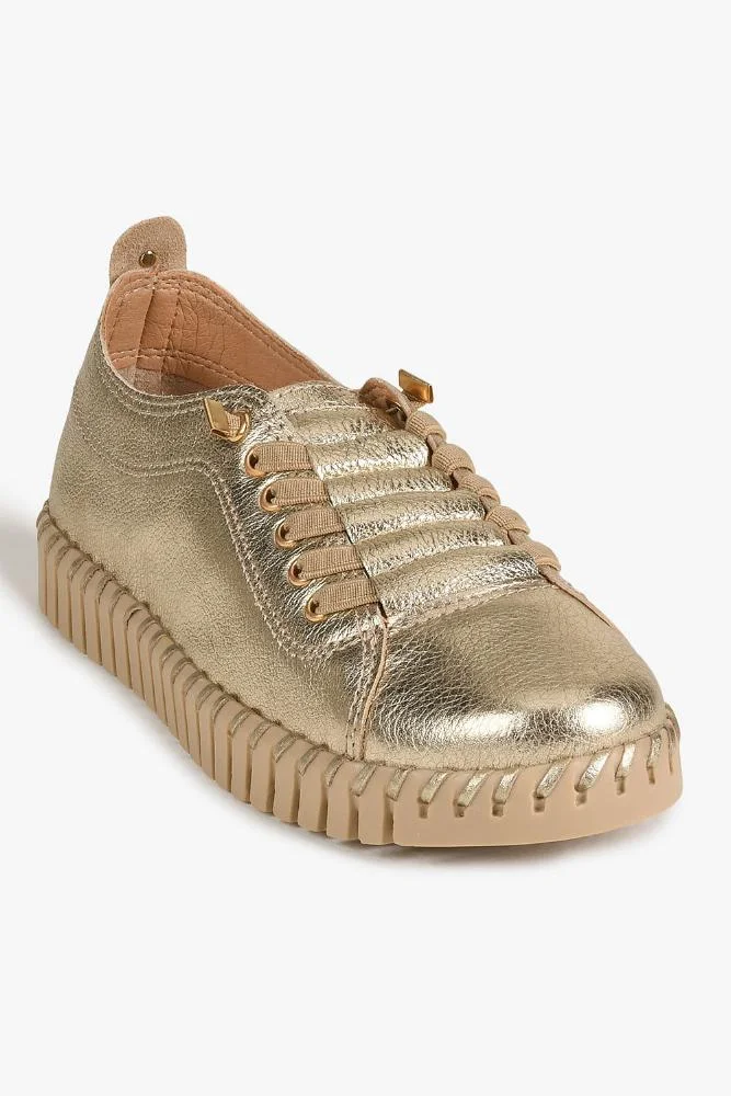 Tênis Feminino Slip On Bottero Elara Dourado 4