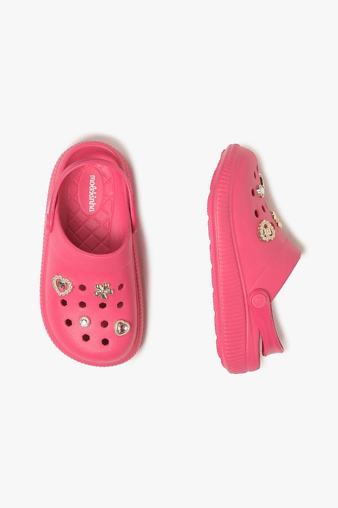 Clog Infantil Molekinha Clarie Rosa 3