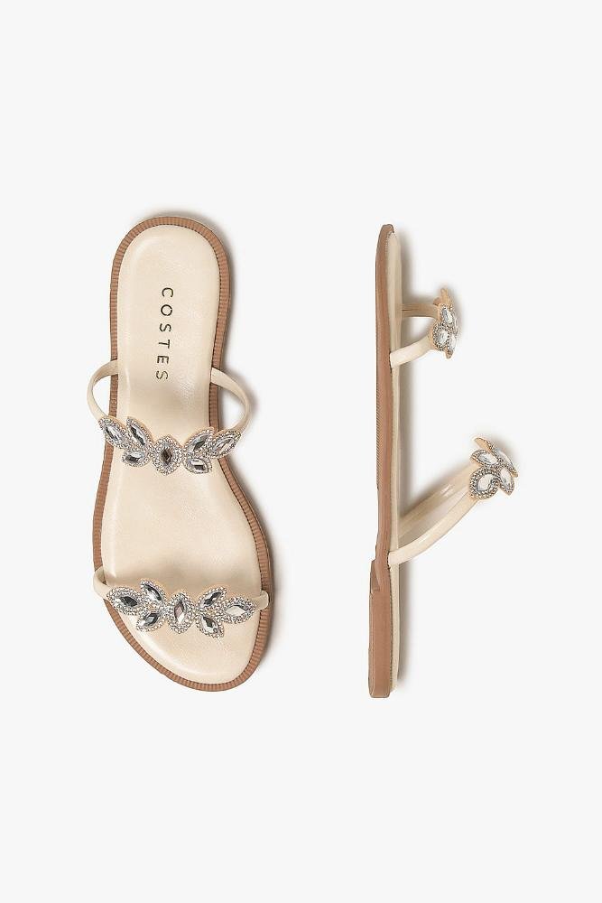 Rasteira Feminina Costes Shelley Off White 3