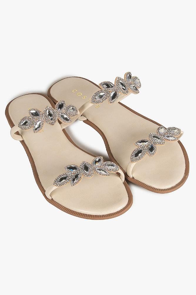 Rasteira Feminina Costes Shelley Off White 4