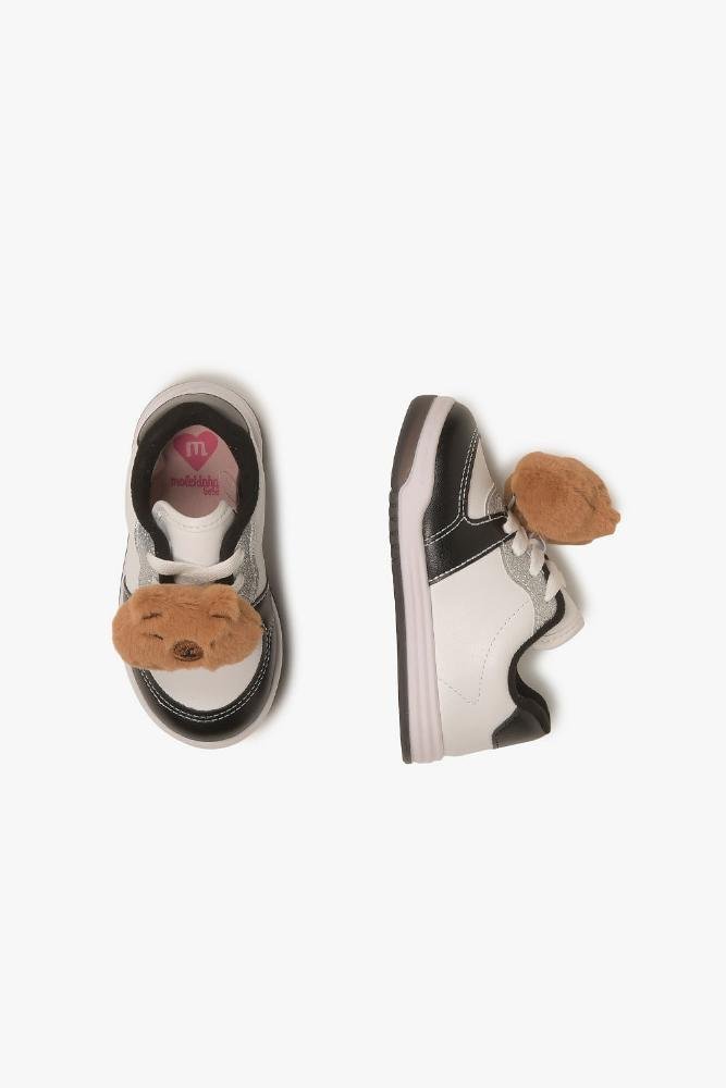 Tênis Casual Infantil Molekinha Isla Branco/Preto 3