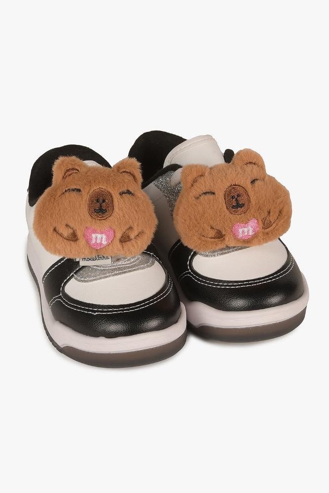 Tênis Casual Infantil Molekinha Isla Branco/Preto 4