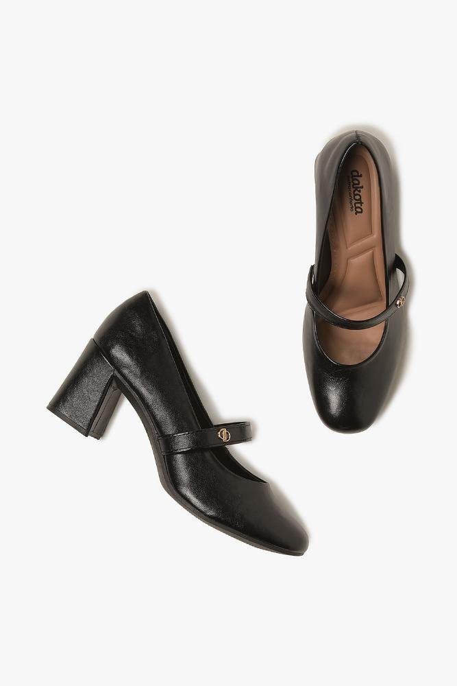 Sapato Feminino Boneca Dakota Barbara Preto 3