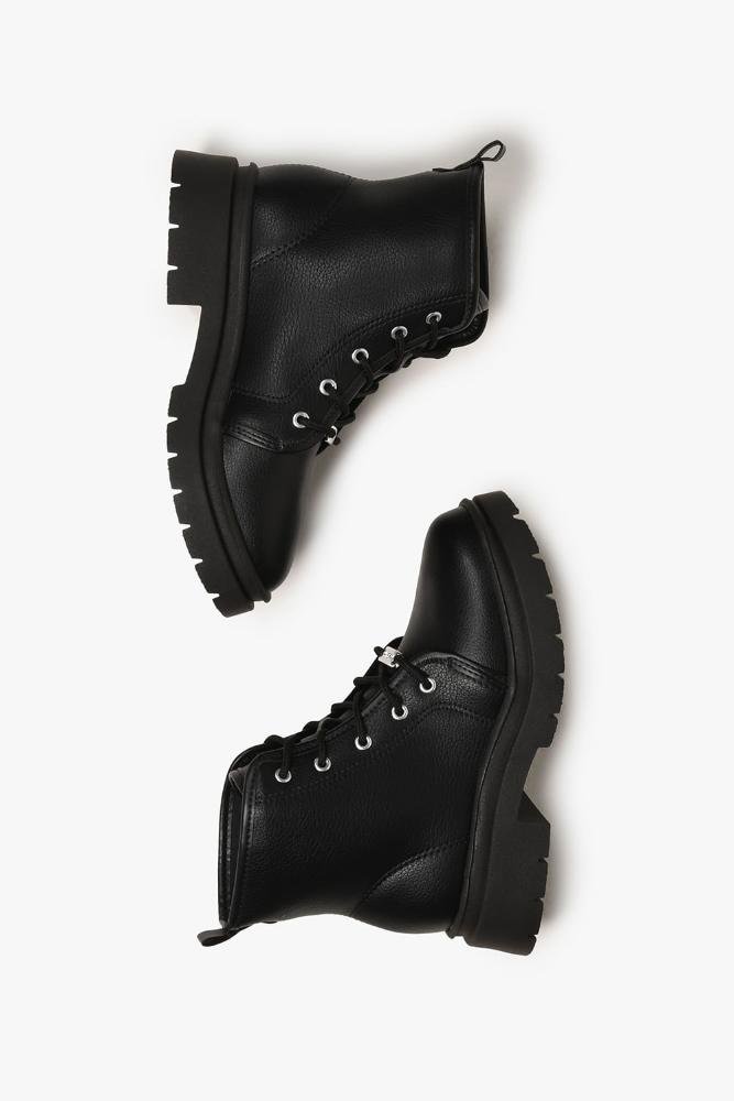 Bota Infantil Coturno Cano Curto Molekinha Jussara Preto 3