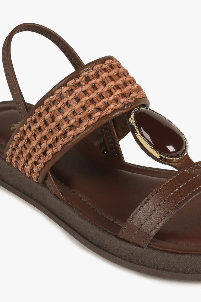 Sandália Feminina Flatform Dakota Mabel Café 2