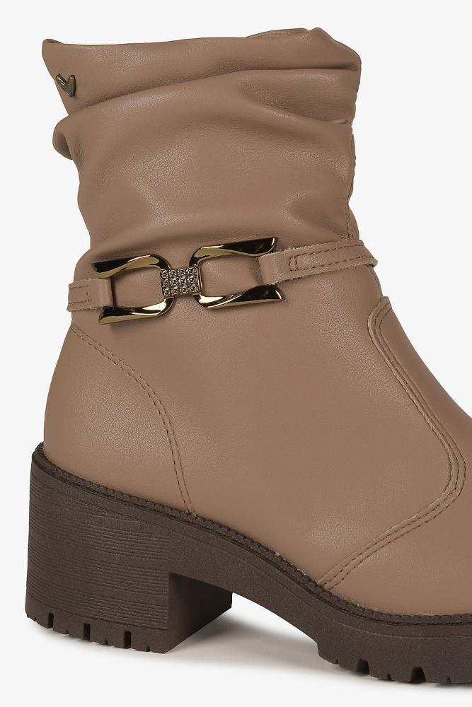 Bota Feminina Cano Médio Mississipi Ruth Bege 2