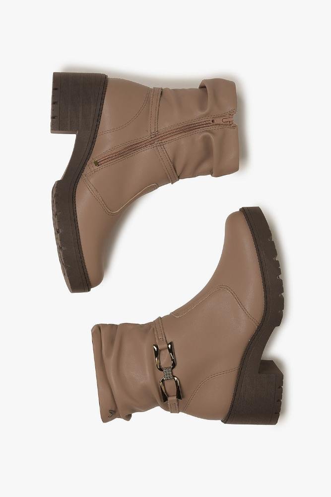 Bota Feminina Cano Médio Mississipi Ruth Bege 3