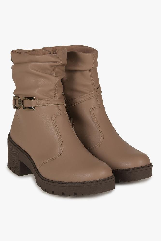 Bota Feminina Cano Médio Mississipi Ruth Bege 4