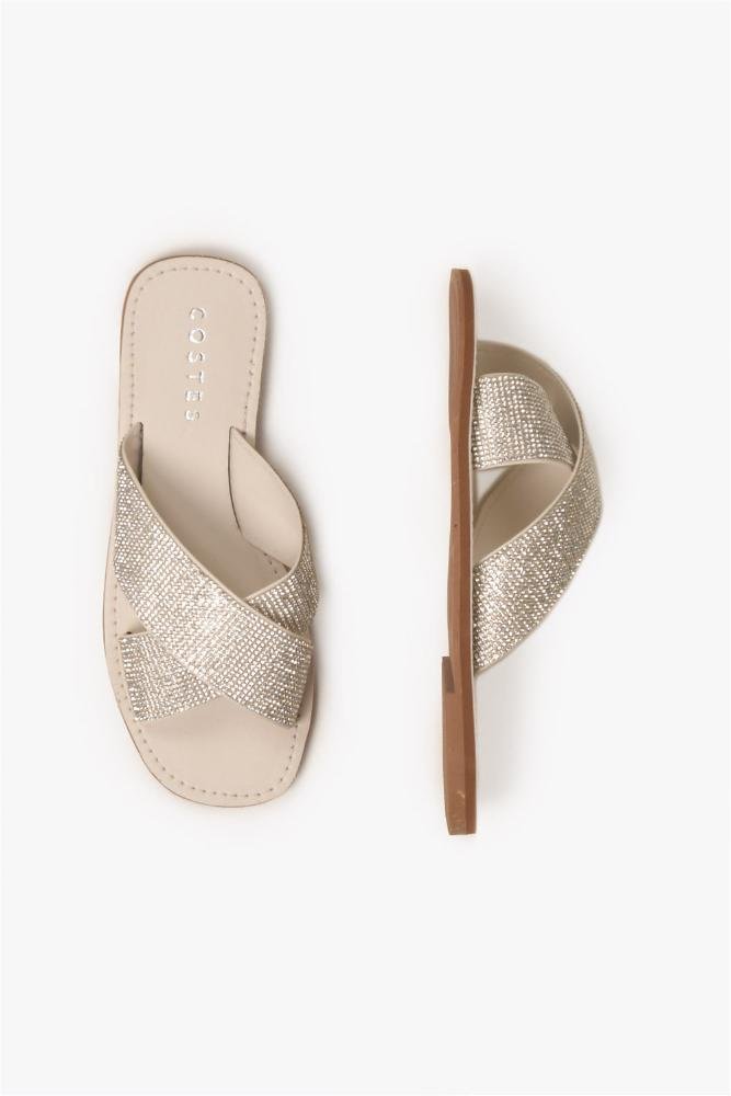Rasteira Feminina Costes Coralina Off White 3