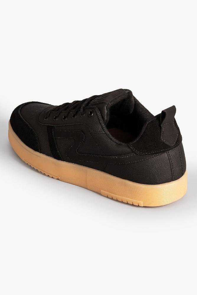 Tênis Da Rua Casual Mônaco Masculino Preto 2