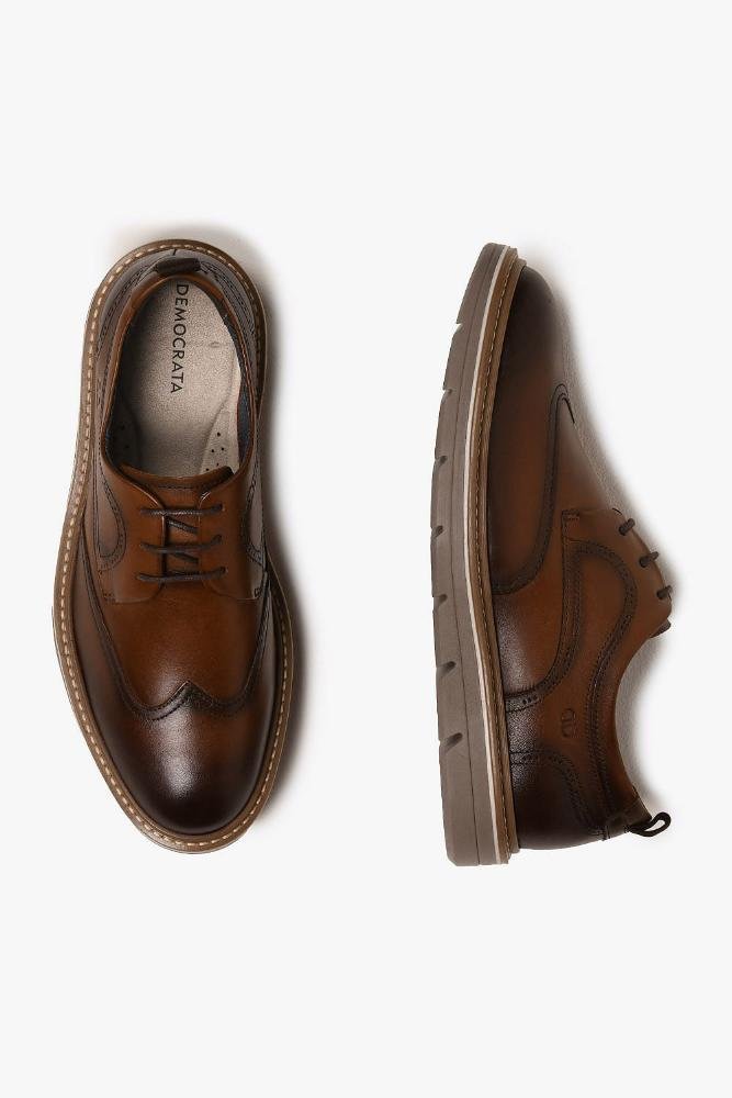 Sapato Casual Masculino Democrata Jeff Oz Marrom 3