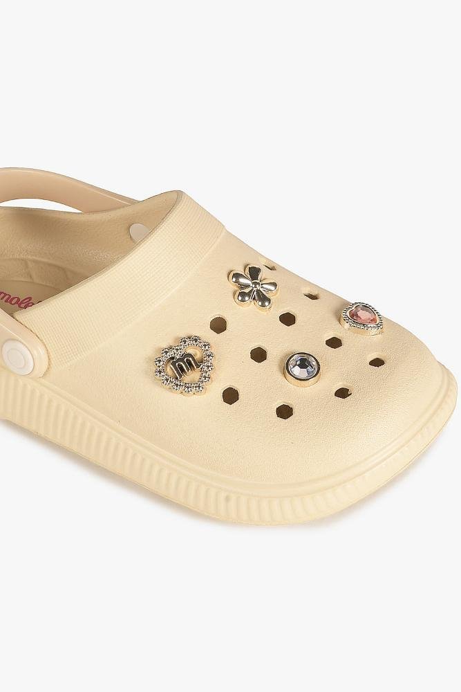 Clog Infantil Molekinha Clarie Bege 2