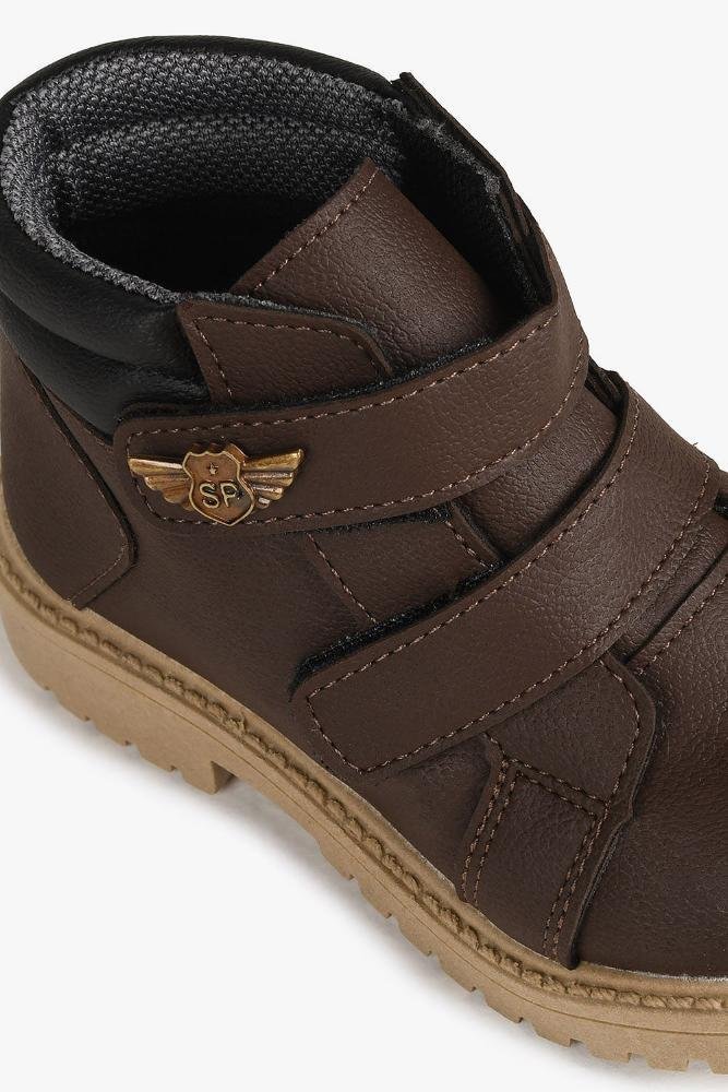 Bota Coturno Infantil Cano Curto Ortobaby Gael Café 2