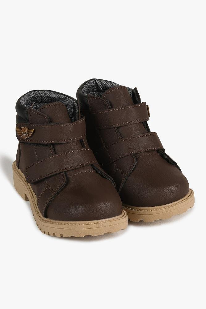 Bota Coturno Infantil Cano Curto Ortobaby Gael Café 4