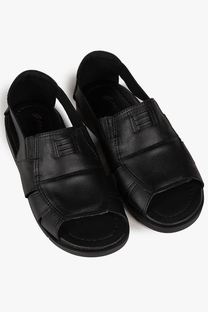 Sandália Masculina Italianinho Hide Preto 2