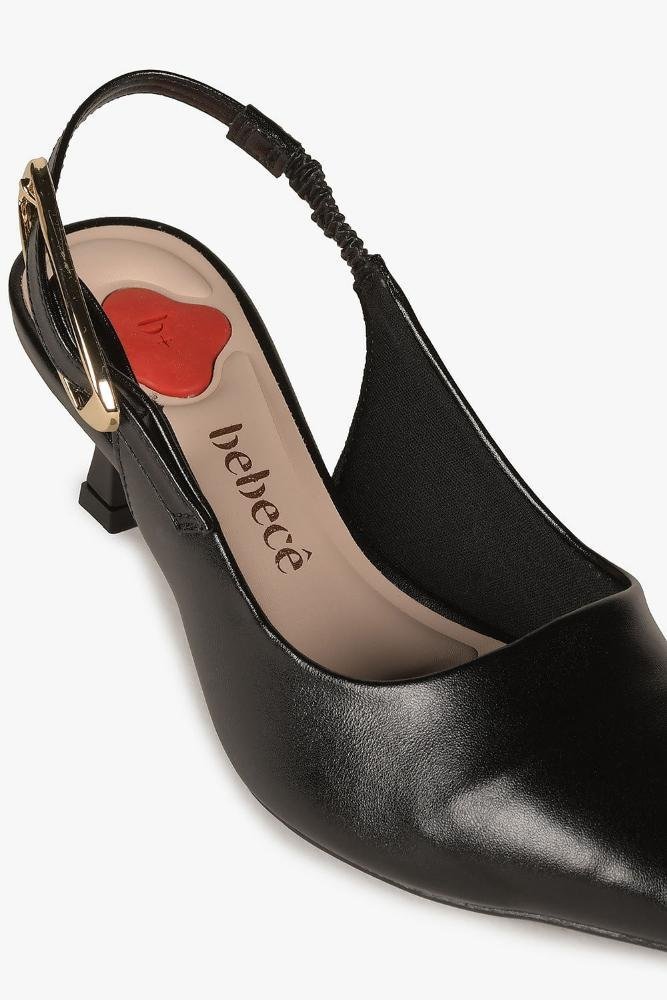 Scarpin Feminino Slingback Bebecê Dawn Preto 2