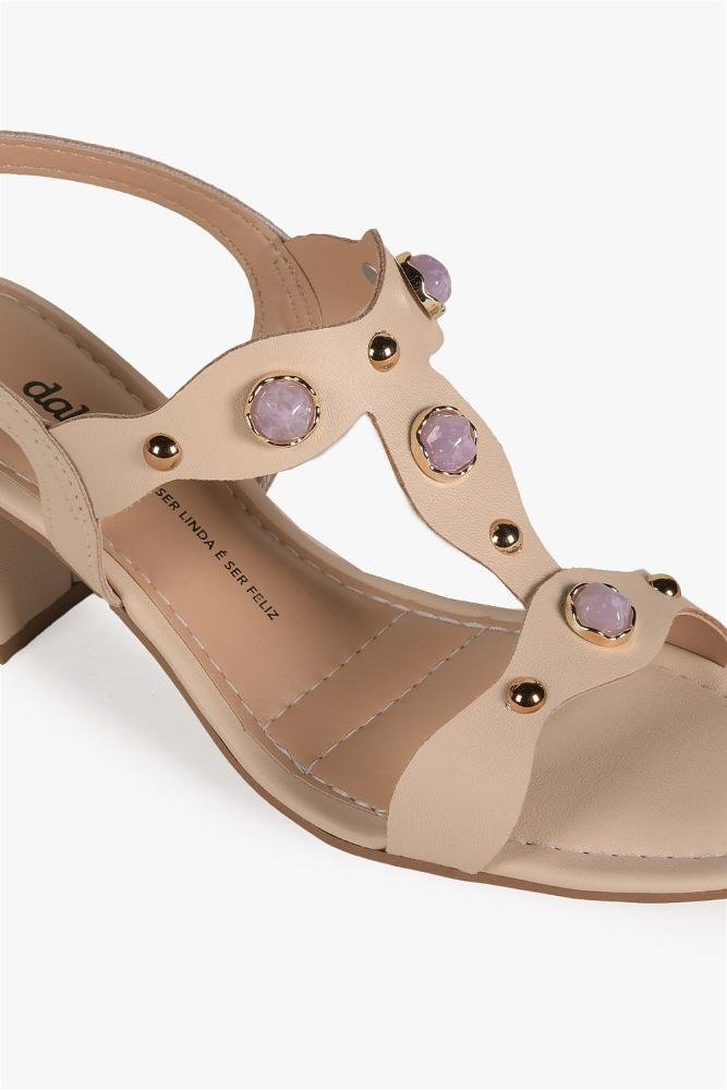 Sandália Feminina Salto Médio Dakota Sophia Off White 2
