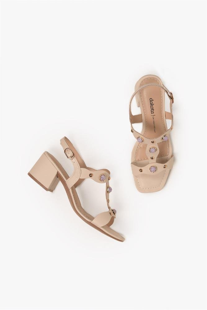 Sandália Feminina Salto Médio Dakota Sophia Off White 3