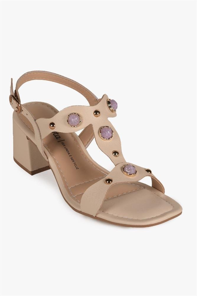 Sandália Feminina Salto Médio Dakota Sophia Off White 4