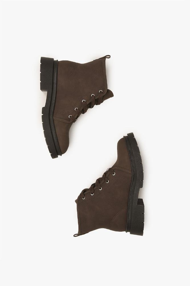 Bota Infantil Coturno Cano Curto Molekinha Jussara Café 3