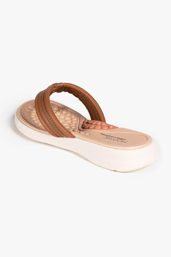 Conforto Feminino Salto Baixo Modare Kyara Caramelo 4
