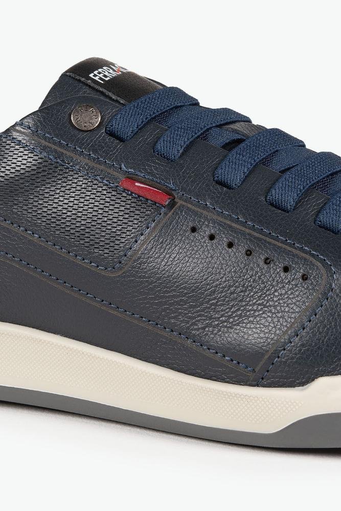 Sapatênis Masculino Ferracini De Couro Lexus Azul 2