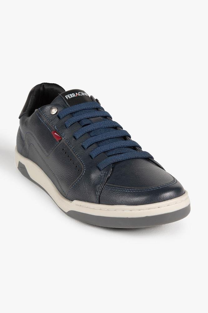 Sapatênis Masculino Ferracini De Couro Lexus Azul 4