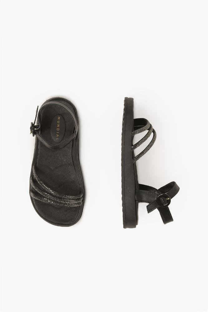 Sandália Infantil Menina Fashion Binha Preto 3