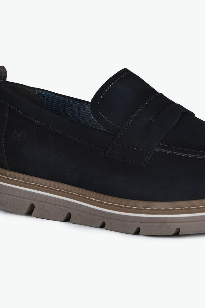 Mocassim Masculino democrata Jeff Azul 2