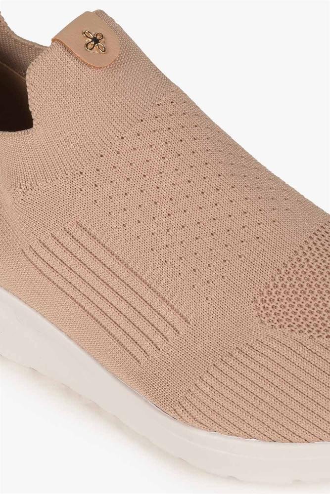 Tênis Feminino Slip On Sortli Jamila Bege 2