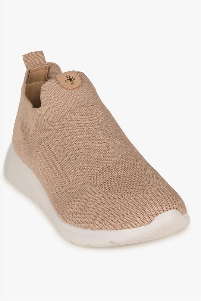 Tênis Feminino Slip On Sortli Jamila Bege 4