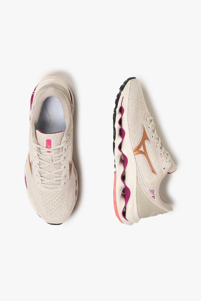 Tênis Mizuno Wave Legend 4 Bege 3