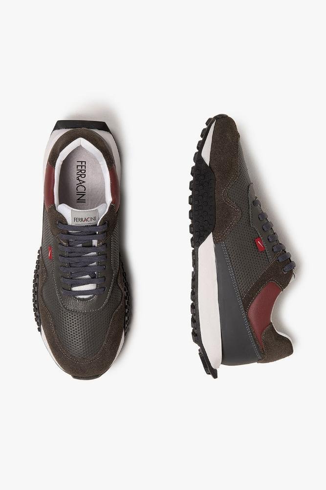 Tênis Masculino Sneaker Ferracini Racer Marrom 3