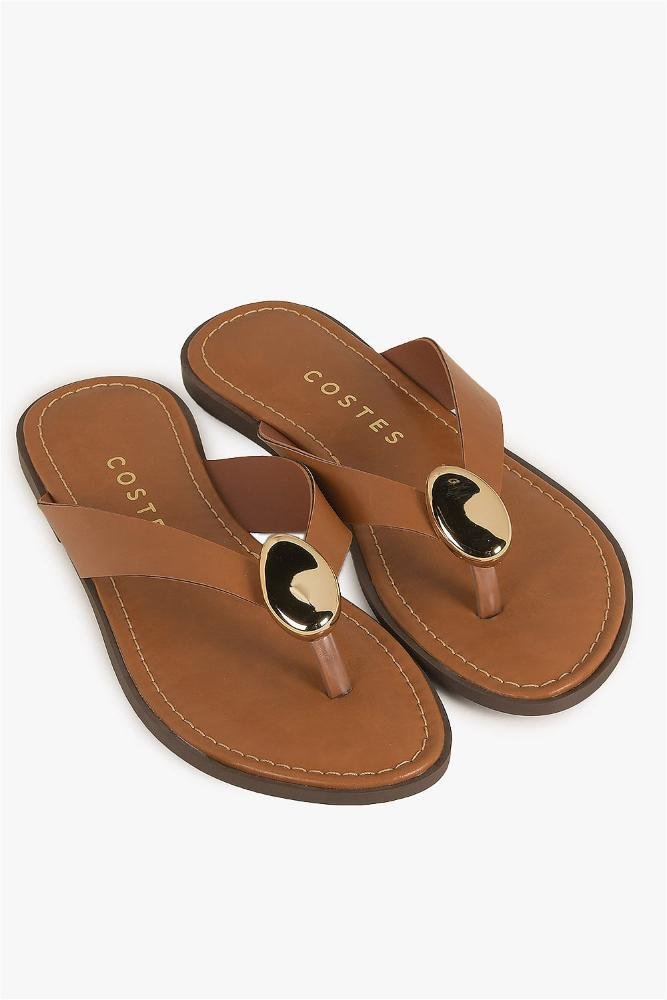 Rasteira Feminina Costes Josilene Caramelo 4