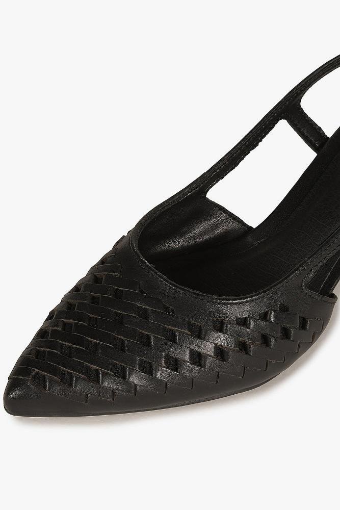Scarpin Feminino Slingback Bottero Rosane Preto 2