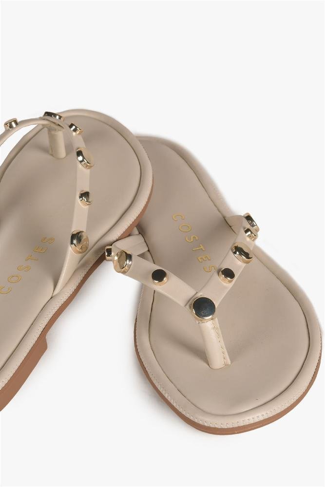 Rasteira Feminina Costes Juliane Off White 2