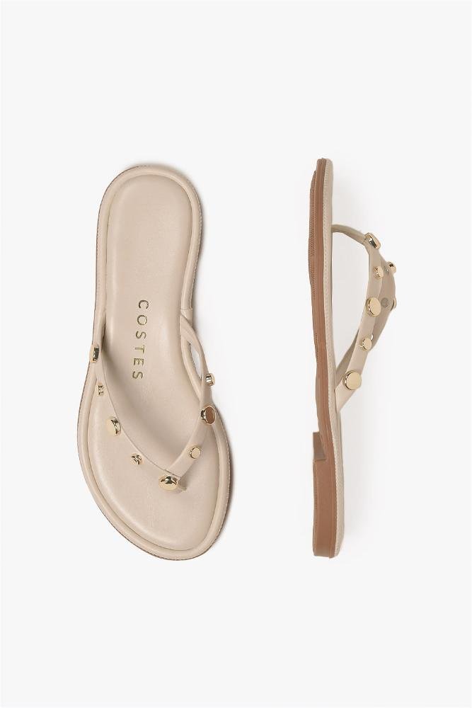 Rasteira Feminina Costes Juliane Off White 3