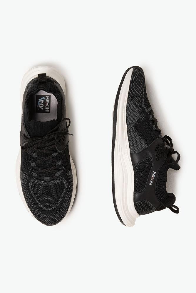Tênis Masculino Sneaker Ferracini Moove Knit Preto 3