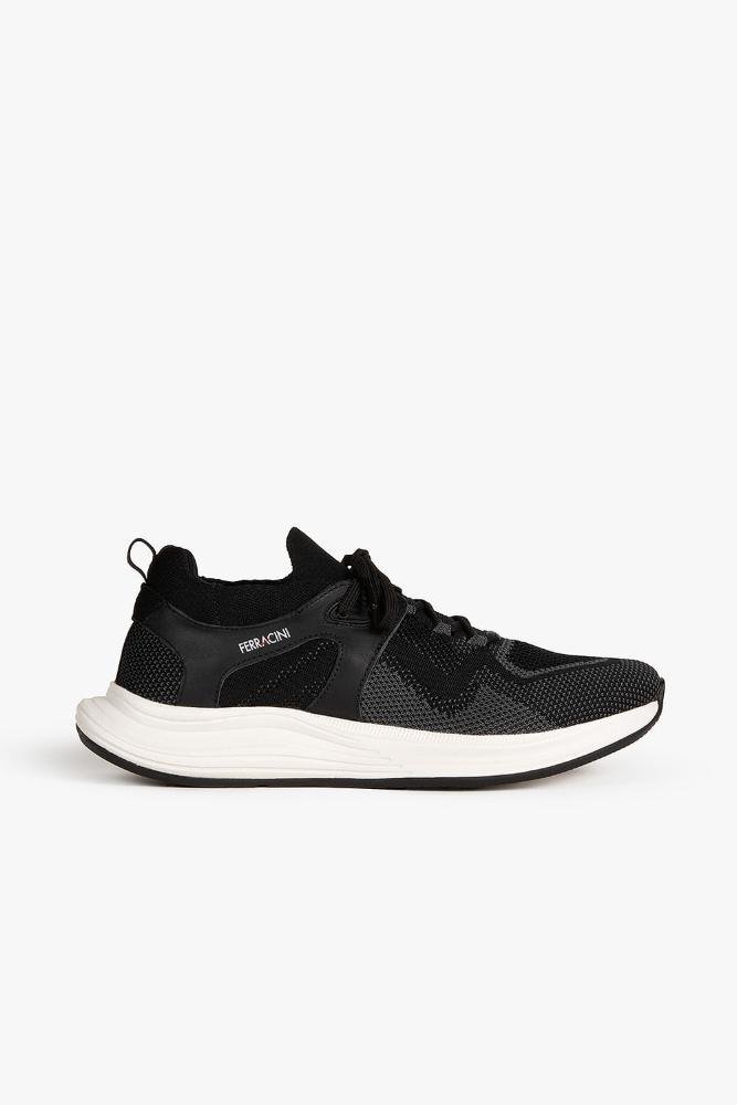 Tênis Masculino Sneaker Ferracini Moove Knit Preto 1