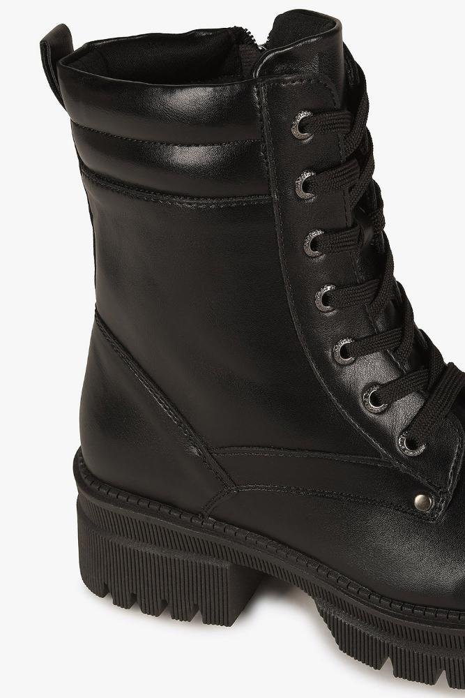 Bota Feminina Coturno Mooncity Abgail Preto 2