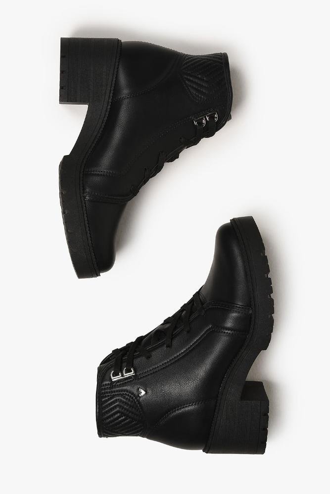 Bota Feminina Coturno Mississipi Ohana Preto 3