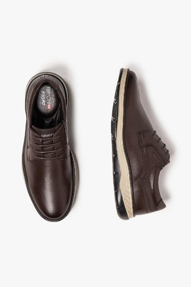 Sapato Social Masculino Ferracini 24h Fluence Marrom 5