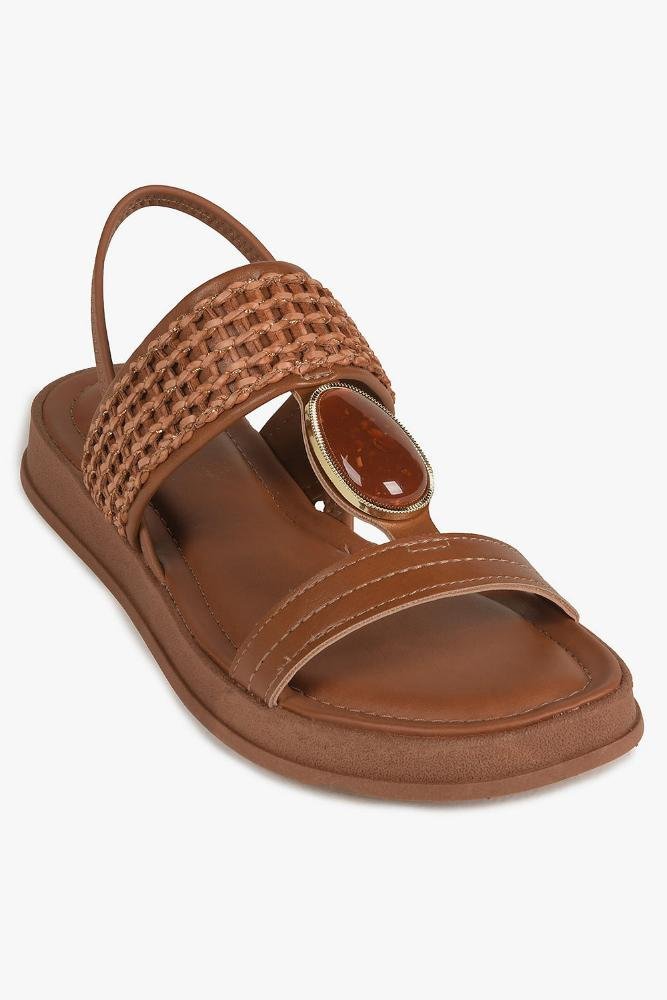 Sandália Feminina Flatform Dakota Mabel Caramelo 4