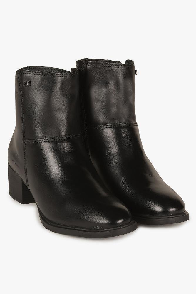 Bota Feminina Cano Curto Bottero Rozetta Preto 2