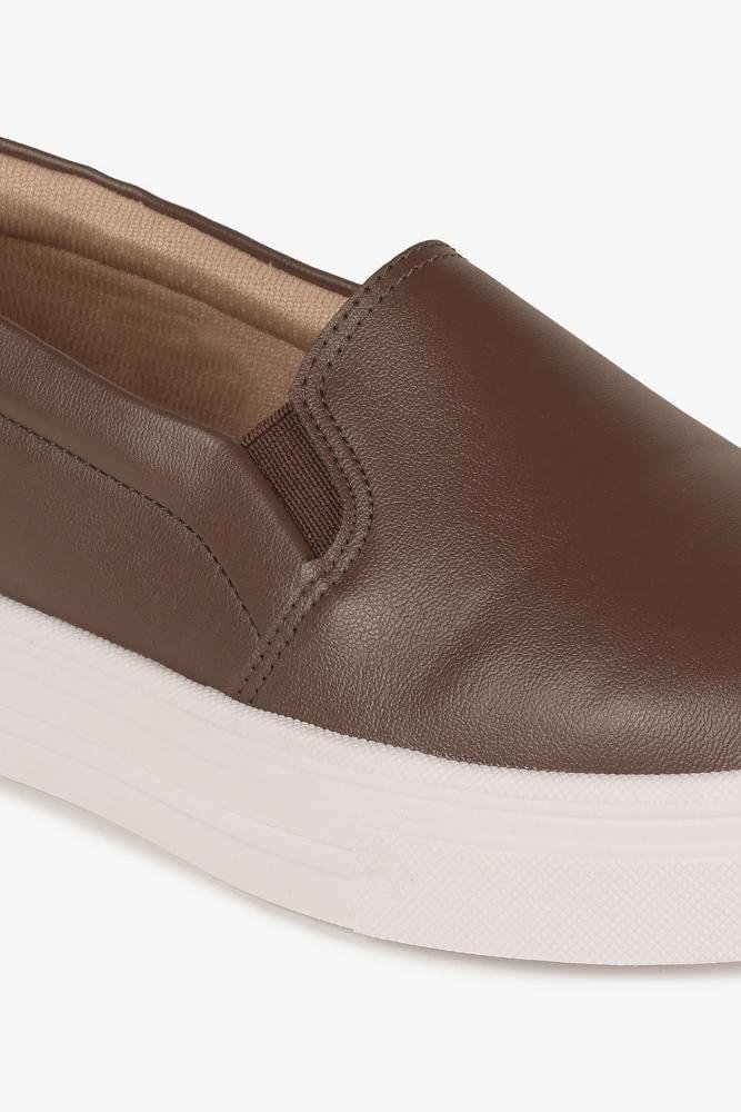 Tênis Feminino Slip On Beira Rio Paula Café 2