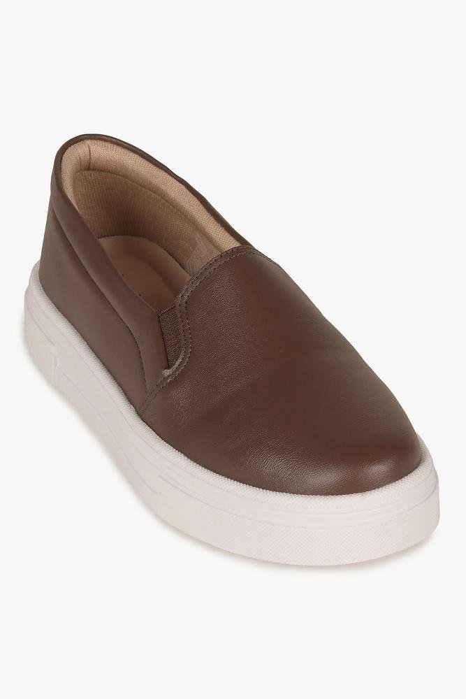 Tênis Feminino Slip On Beira Rio Paula Café 4