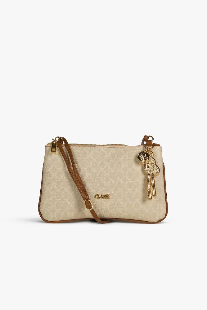 Bolsa Pequena Transversal Feminina Classe Canvas